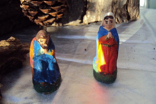 Antike krippenfiguren maria - antike,