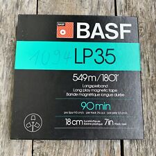 BASF LP35 LH Reel to Reel Recording Tape, LP, 7" Reel, 1800 ft