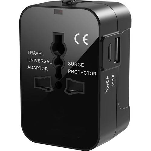Universal travel adapter with - universal,