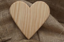 Holzherz zum Basteln, 21 cm