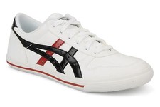 ASICS AARON KLASSISCH WEISSE JUGENDLICHE RETRO TRENDIGE SPORTTRAINER BRANDNEU IN VERPACKUNG UK 5 5,5 6