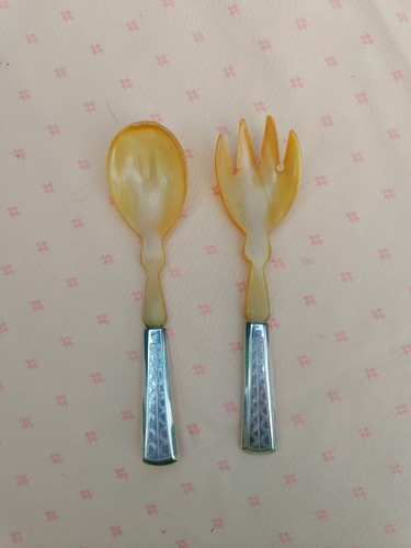 Jugendstil salatbesteck silber - salatbesteck,