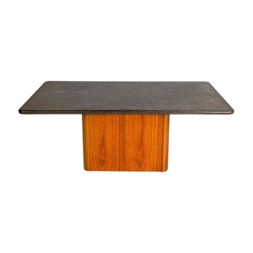 Midcentury couchtisch schiefer - midcentury,