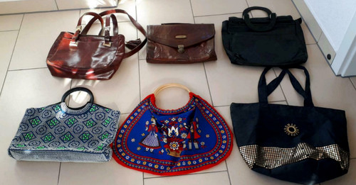 Handtasche tasche einkauf - 6x,