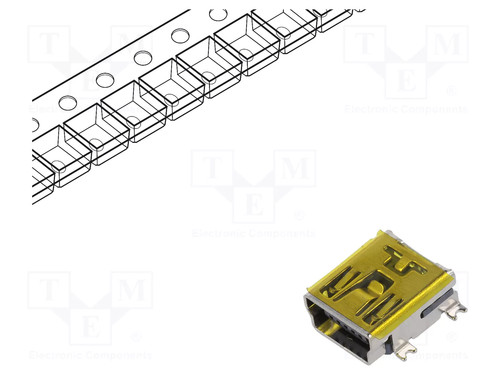 Steckverbinder usb mini - steckverbinder:, b