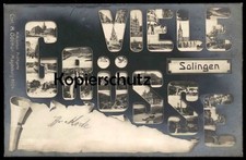 ALTE POSTKARTE VIELE GRÜSSE AUS SOLINGEN MIKROSKOP POSTKARTE CARL H. ODEMAR MAGD