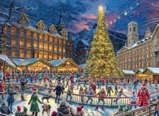 Puzzle (1000 T.) Schlittschuhlaufen um den Weihnachtsbaum (Tuckers Fun Factory)