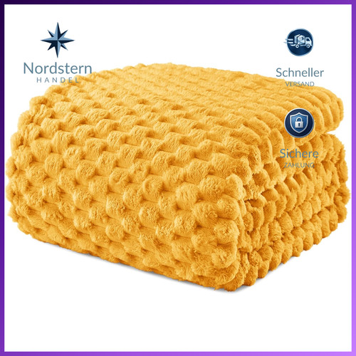 Kuscheldecke fleece jacquard - kuscheldecke,