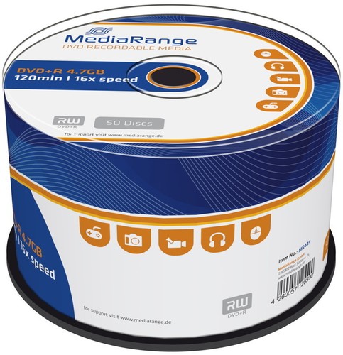 Mediarange rohlinge dvd - 50,