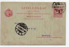 Fiume, Karte 5. FEB. 1908 nach Hamburg k00406/8