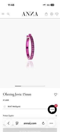 Anna ohrringe 18kt weißgold - anna,
