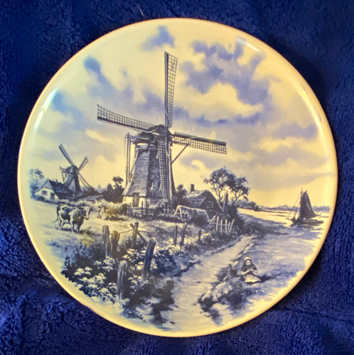 Delft blue handdecorated - delft,