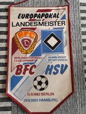 HSV Hamburger SV Wimpel Pokal Der Landesmeister Gg BFC Berlin 1982 Alt Selten