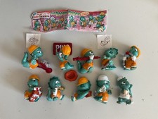 Ü-Ei-Figuren, Die Dapsy Dinos, 1995, Komplett Satz mit BPZ