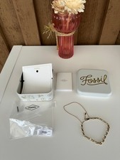 ORIGINAL FOSSIL DAMEN CORE ESSENTIALS ARMBAND Gold Stainless Steel JOF00973710