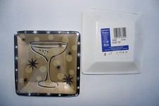 16 Stk. Pappteller Einweg Motiv Cocktailglas Partygeschirr Silvester Neujahr