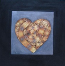 100 x 100cm handgemaltes