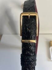 Straußenleder Gürtel 3,5 cm