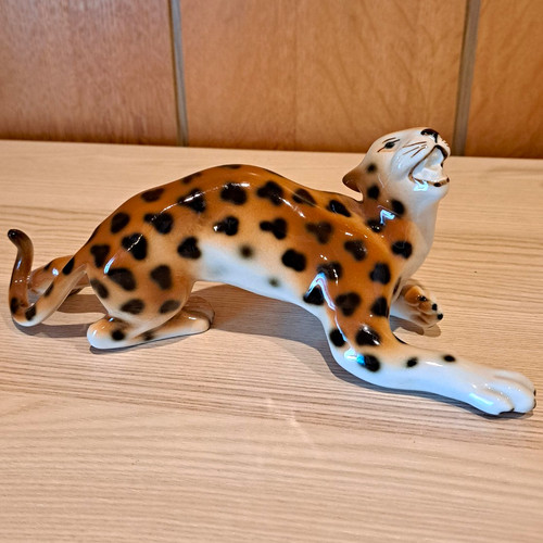 Royal dux leopard figur - dux,