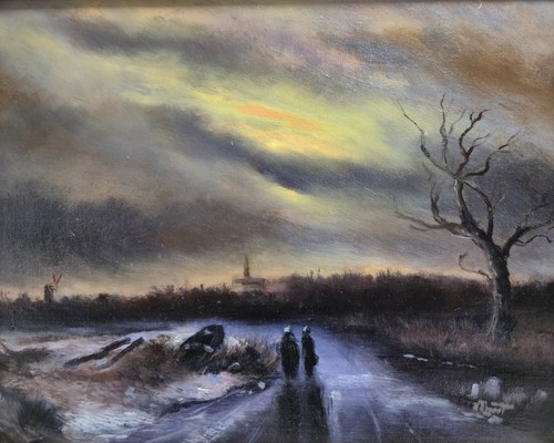 ölgemälde winterlandschaft - Ölgemälde,