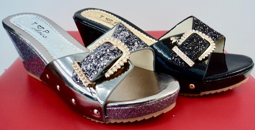 Damen glitter clogs - glitter, sabot