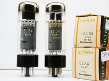 Matched pair ULTRON EL34 NEW