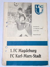 Orig. Programm 1.FC Magdeburg FC Karl Marx Stadt 69/70 DDR Oberliga Fußball FCM