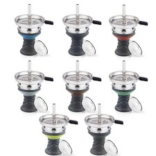 Luna Hookah Shisha Tabakkopf Wasserpfeifen Kopf Komplett Set mit Kaminaufsatz