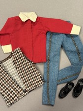 Barbie Ken Fashion Kleidung, Elegantes Hemd ,Jens Hose, Schuhe