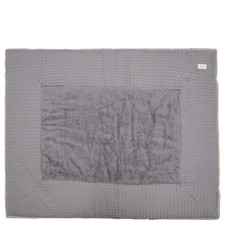Koeka Laufgitterdecke Krabbeldecke Waffle Amsterdam Steel Grey Sand Babydecke