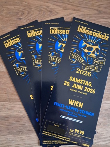 Karten tickets böhse - karten/tickets,