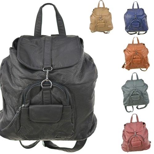 Damen rucksack lederoptik - ,