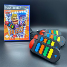 PS2: Buzz!: Das Pop-Quiz + Buzzer Controller (GEREINIGT + GETESTET)