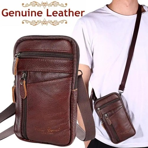 Herren echt leder handy - herren,