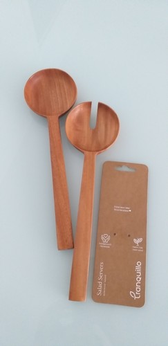 Salatbesteck aus neem holz - holz, von