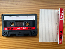 BASF LH E I 90 LeerKassette - unbeschriftet -kleines Fenster extra maxima metal