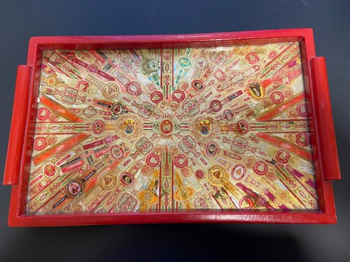 Altes kleines tablett mit - tablett,