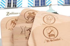 Brotzeitbrett mit Messer I