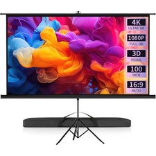 100" PVC Beamer Leinwand Mit