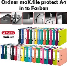 Herlitz Ordner maX.file protect A4 schmal oder breit Schule Beruf und Freizeit