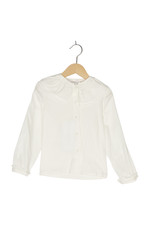 Monnalisa Bluse Bubikragen Gr. EU 104 Weiß Mädchen Neu