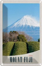 Blechschild 30x20 cm Mont Fuji Urlaub Japan Asien Gebirge Natur Bildmotiv Reisem