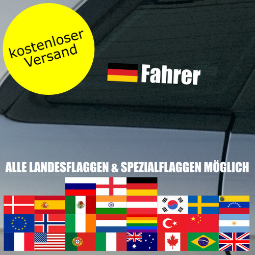 Autoaufkleber name 1x - 1x, name+1x