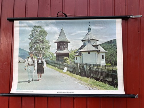 Schulwandkarte waldkarpaten - schulwandkarte,
