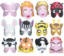 Kinder Damen Maske Zebra Pferd