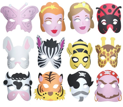 Kinder damen maske zebra - kinder, pferd