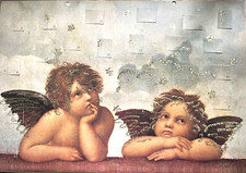 Sammelobjekt Adventskalender  "Raffael Engelpaar" 1994