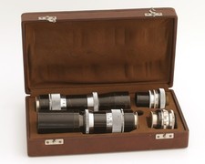 4x C-mount Objektive Schneider 1,6 cm / 10 cm / 15 cm + Taylor Hobson Cooke 1"
