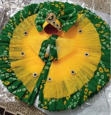 Laddu Gopal Kleid in Grün und