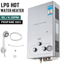16L LPG Propane Durchlauferhitzer Warmwasserbereiter Boiler Wasserspeicher